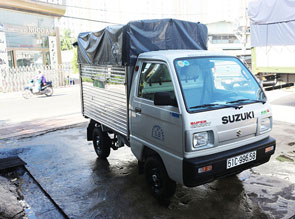 Xe tải Suzuki 490kg thùng mui bạt